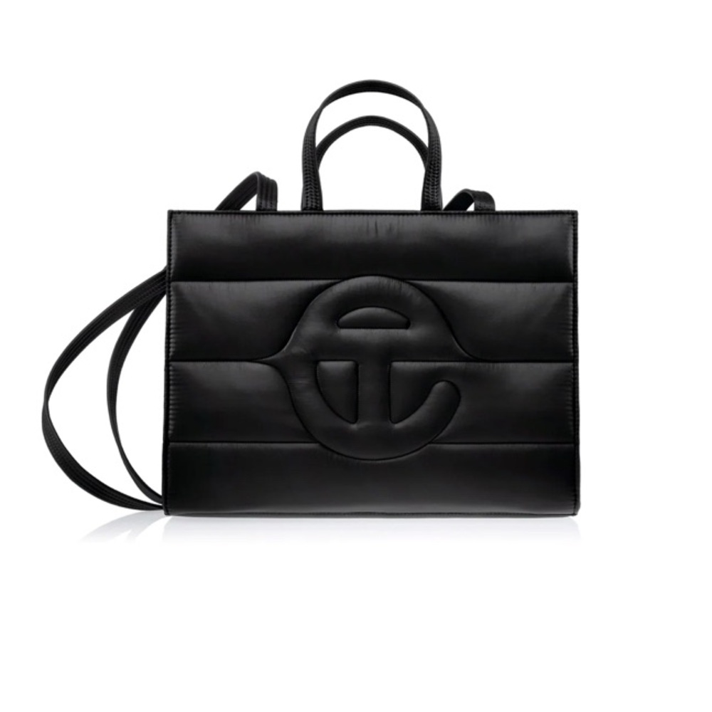 Telfar medium black puff bag